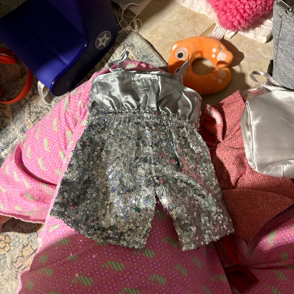 Silver Sequin Romper
